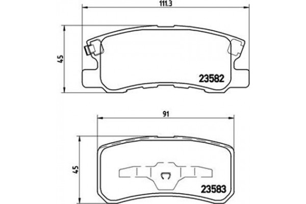 Brembo Σετ τακάκια, Δισκόφρενα - P 54 031