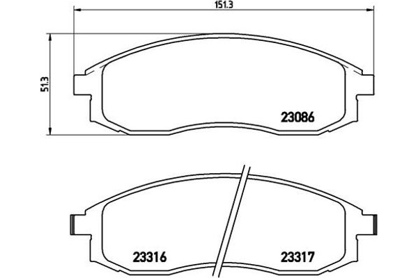 Brembo Σετ τακάκια, Δισκόφρενα - P 54 032