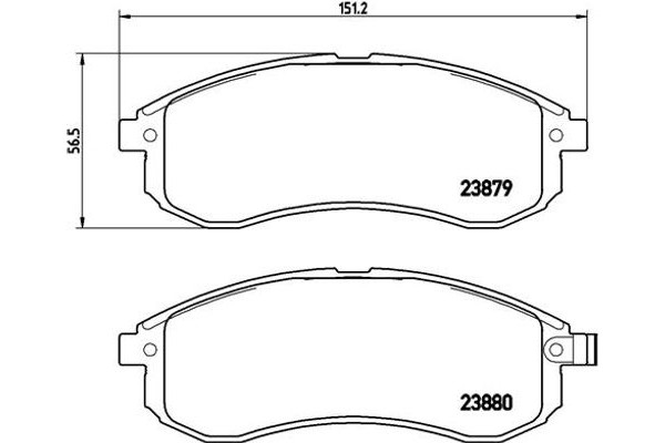 Brembo Σετ τακάκια, Δισκόφρενα - P 54 033