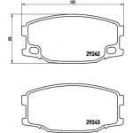 Brembo Σετ τακάκια, Δισκόφρενα - P 54 035