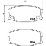 Brembo Σετ τακάκια, Δισκόφρενα - P 54 035