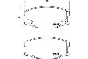 Brembo Σετ τακάκια, Δισκόφρενα - P 54 035