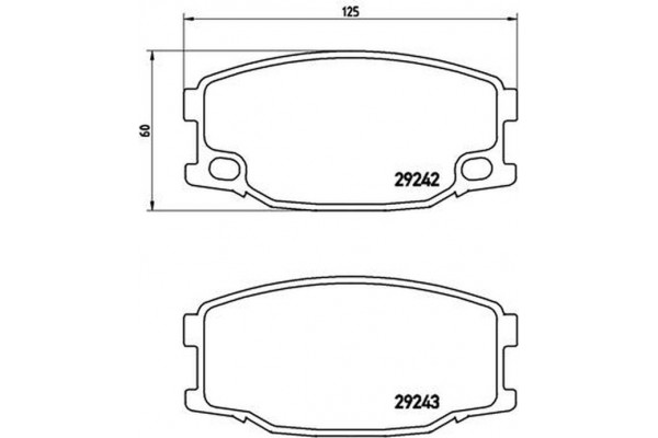 Brembo Σετ τακάκια, Δισκόφρενα - P 54 035