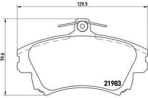 Brembo Σετ τακάκια, Δισκόφρενα - P 54 036