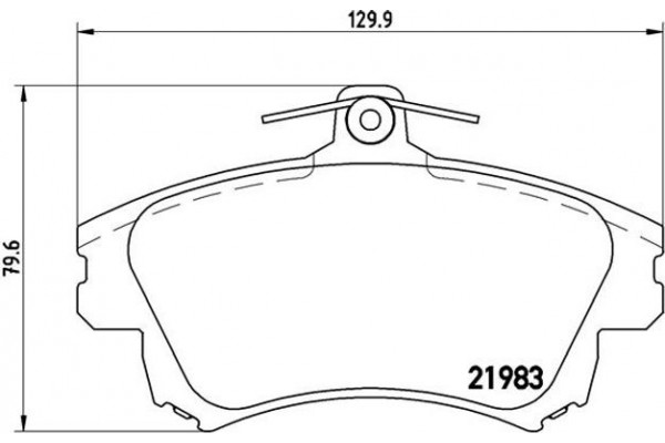 Brembo Σετ τακάκια, Δισκόφρενα - P 54 036