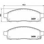 Brembo Σετ τακάκια, Δισκόφρενα - P 54 038