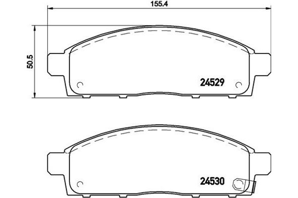 Brembo Σετ τακάκια, Δισκόφρενα - P 54 038