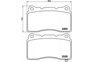 Brembo Σετ τακάκια, Δισκόφρενα - P 54 039