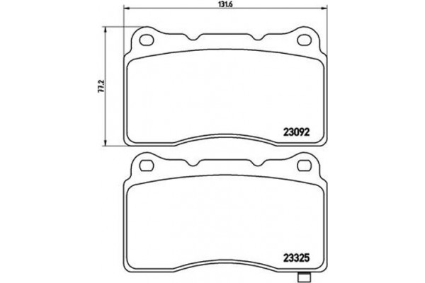 Brembo Σετ τακάκια, Δισκόφρενα - P 54 039