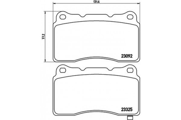 Brembo Σετ τακάκια, Δισκόφρενα - P 54 039