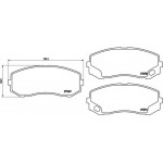 Brembo Σετ τακάκια, Δισκόφρενα - P 54 043