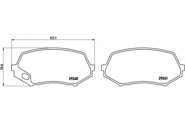 Brembo Σετ τακάκια, Δισκόφρενα - P 54 044