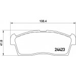 Brembo Σετ τακάκια, Δισκόφρενα - P 54 049