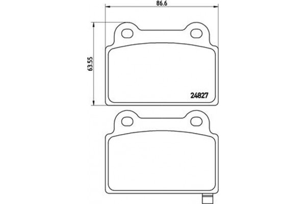 Brembo Σετ τακάκια, Δισκόφρενα - P 54 052