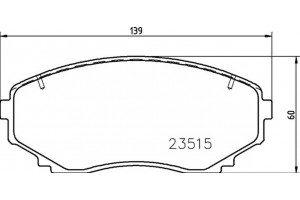 Brembo Σετ τακάκια, Δισκόφρενα - P 54 059