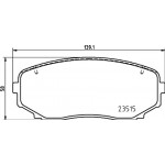 Brembo Σετ τακάκια, Δισκόφρενα - P 54 060