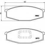 Brembo Σετ τακάκια, Δισκόφρενα - P 56 012