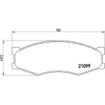 Brembo Σετ τακάκια, Δισκόφρενα - P 56 014