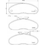 Brembo Σετ τακάκια, Δισκόφρενα - P 56 019