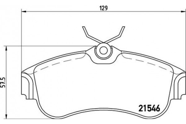 Brembo Σετ τακάκια, Δισκόφρενα - P 56 022