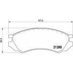 Brembo Σετ τακάκια, Δισκόφρενα - P 56 023