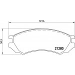 Brembo Σετ τακάκια, Δισκόφρενα - P 56 023