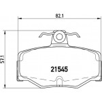 Brembo Σετ τακάκια, Δισκόφρενα - P 56 024