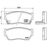 Brembo Σετ τακάκια, Δισκόφρενα - P 56 027