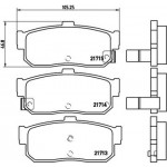 Brembo Σετ τακάκια, Δισκόφρενα - P 56 029