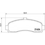 Brembo Σετ τακάκια, Δισκόφρενα - P 56 031