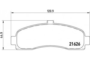 Brembo Σετ τακάκια, Δισκόφρενα - P 56 031