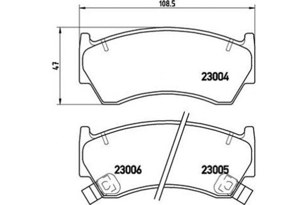 Brembo Σετ τακάκια, Δισκόφρενα - P 56 033