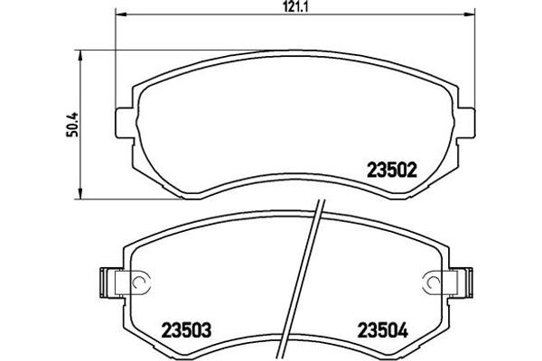 Brembo Σετ τακάκια, Δισκόφρενα - P 56 039