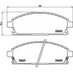 Brembo Σετ τακάκια, Δισκόφρενα - P 56 040