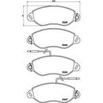 Brembo Σετ τακάκια, Δισκόφρενα - P 56 042