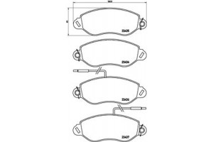 Brembo Σετ τακάκια, Δισκόφρενα - P 56 042