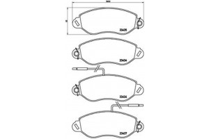 Brembo Σετ τακάκια, Δισκόφρενα - P 56 042