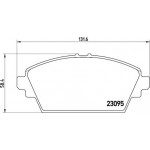 Brembo Σετ τακάκια, Δισκόφρενα - P 56 044