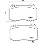 Brembo Σετ τακάκια, Δισκόφρενα - P 56 047