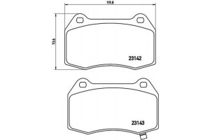 Brembo Σετ τακάκια, Δισκόφρενα - P 56 047