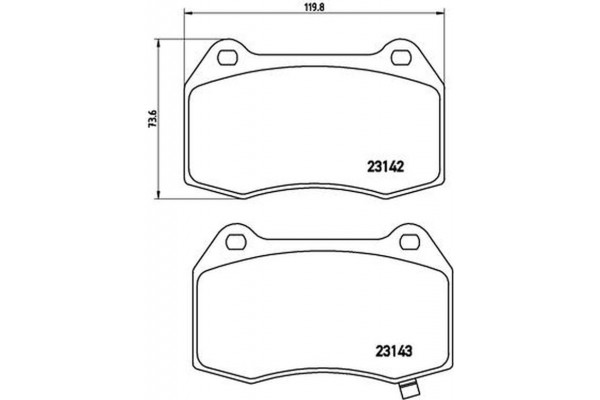 Brembo Σετ τακάκια, Δισκόφρενα - P 56 047