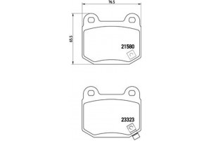 Brembo Σετ τακάκια, Δισκόφρενα - P 56 048