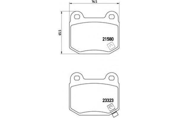 Brembo Σετ τακάκια, Δισκόφρενα - P 56 048