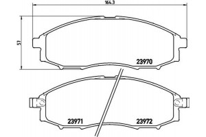 Brembo Σετ τακάκια, Δισκόφρενα - P 56 049