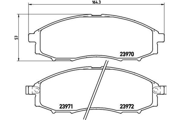 Brembo Σετ τακάκια, Δισκόφρενα - P 56 049