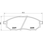 Brembo Σετ τακάκια, Δισκόφρενα - P 56 058