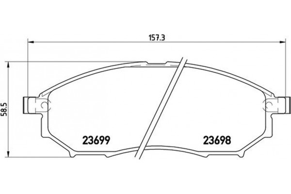 Brembo Σετ τακάκια, Δισκόφρενα - P 56 058