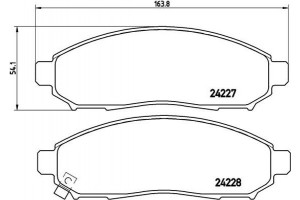 Brembo Σετ τακάκια, Δισκόφρενα - P 56 059