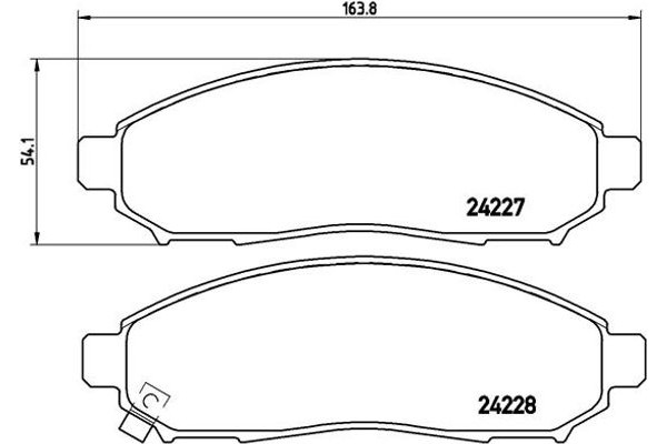 Brembo Σετ τακάκια, Δισκόφρενα - P 56 059