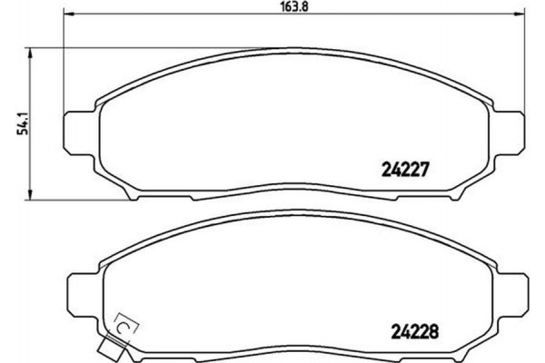 Brembo Σετ τακάκια, Δισκόφρενα - P 56 059 Brembo Σετ τακάκια, Δισκόφρενα - P 56 059